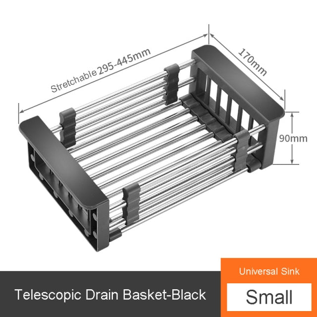 Stainless Steel Telescopic Drain Basket