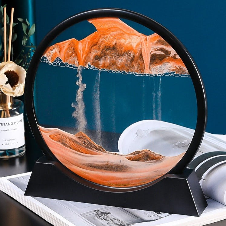 3D Dreamlike Real - Time Landscape Hourglass Artwork