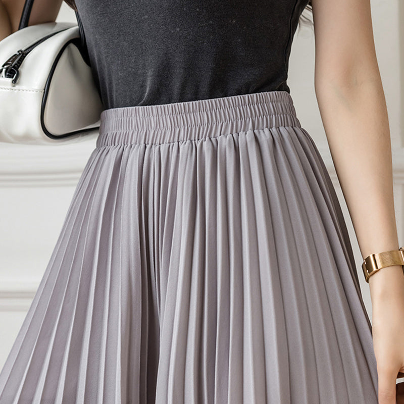 Stylish Pleated Skirt Pants