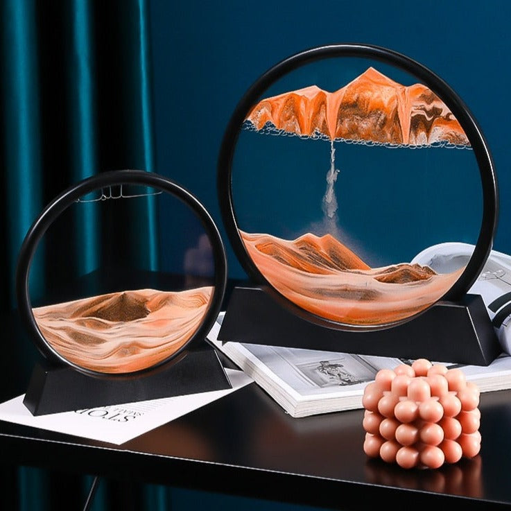 3D Dreamlike Real - Time Landscape Hourglass Artwork