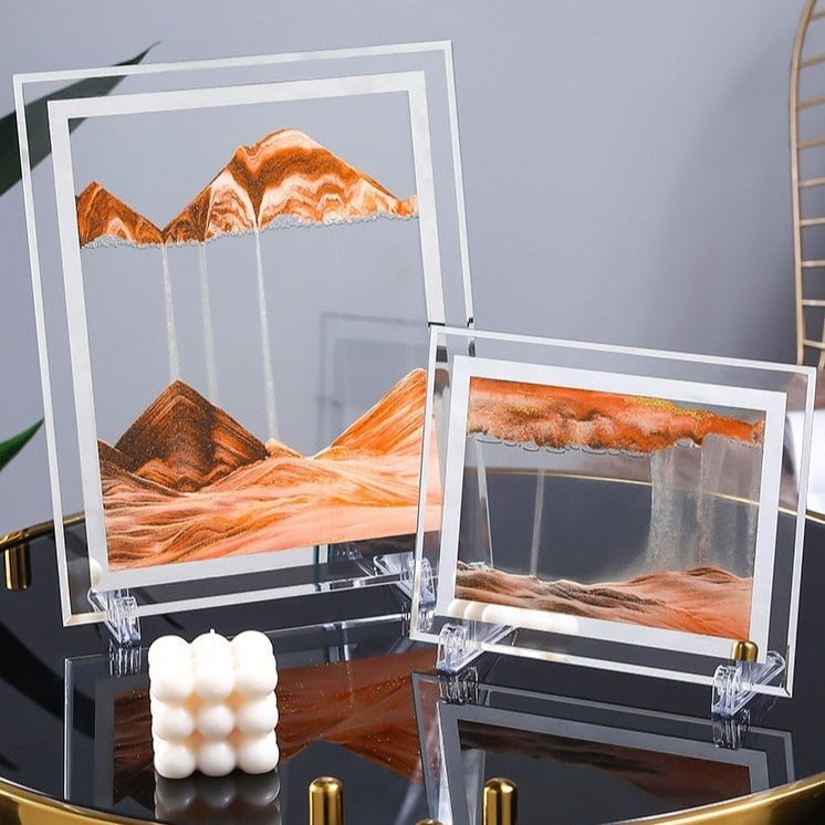 3D Dreamlike Real - Time Landscape Hourglass Artwork