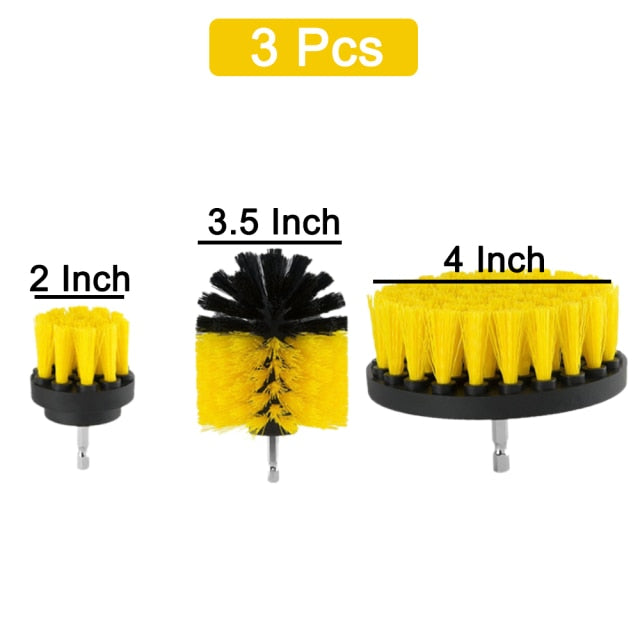 3 / 5 / 12 - PIECE DRILL BRUSH ATTACHMENT SET