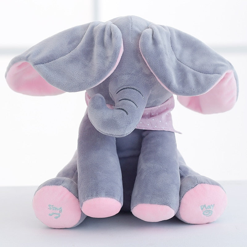 Peek A Boo Stuffed Elephant Plush Toy