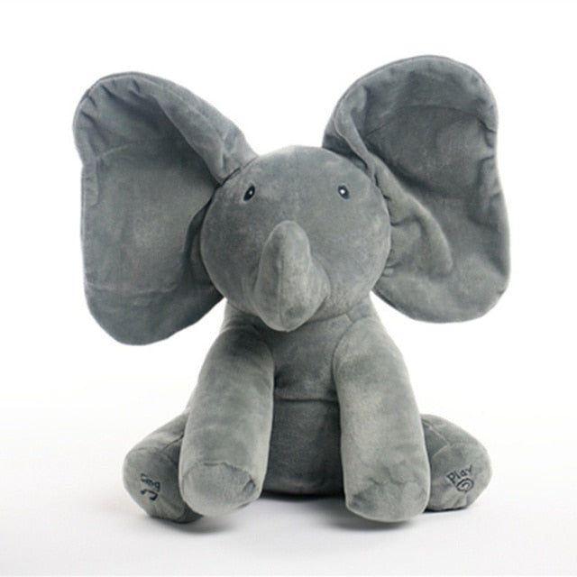 Peek A Boo Stuffed Elephant Plush Toy