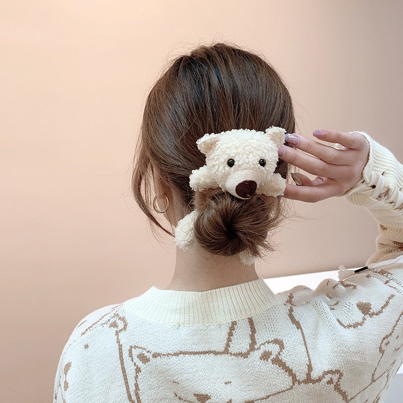 Cute Bear Hair Tie Hair Scrunchies