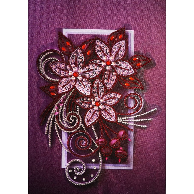 Diamond Painting - Crystal Rhinestone - Flowers