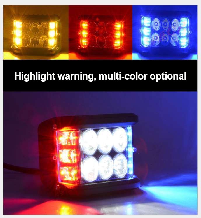 Dual Side Shooter Dual Color Strobe Cree Pods