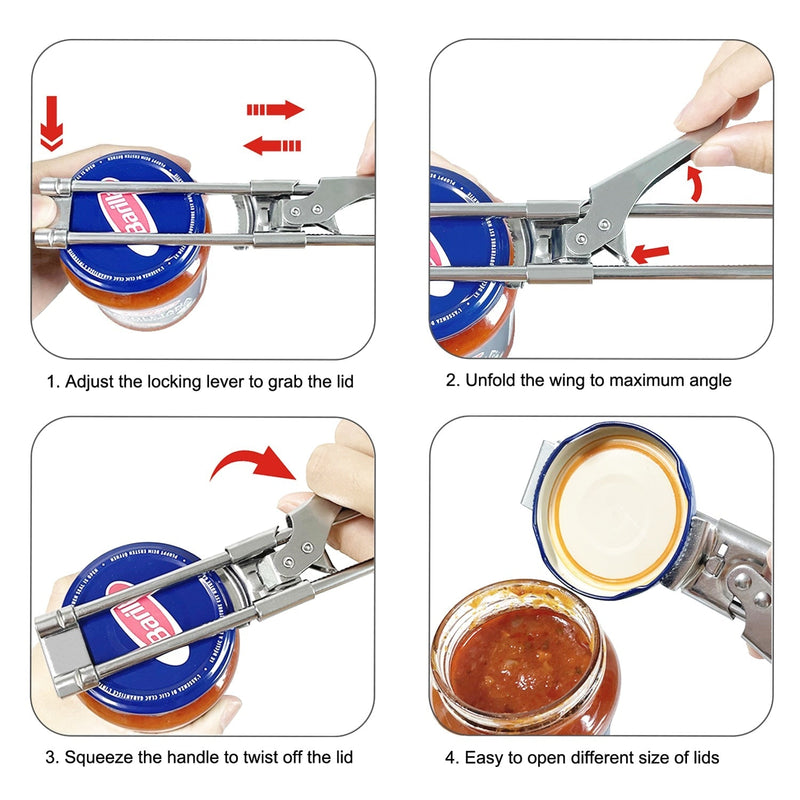 Adjustable Stainless Steel Can Opener