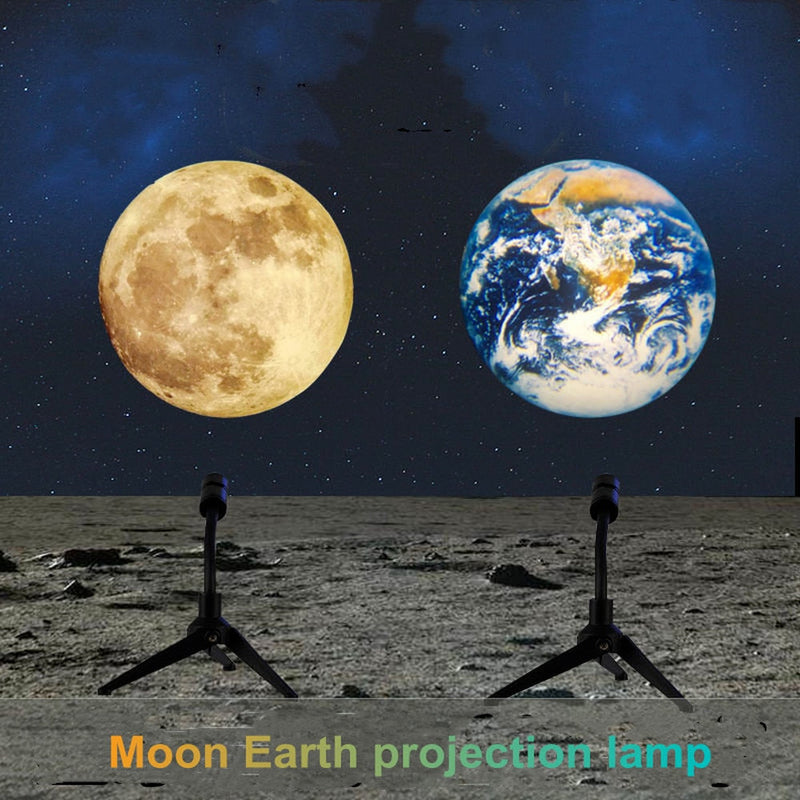 MOON EARTH PROJECTION LED LAMP