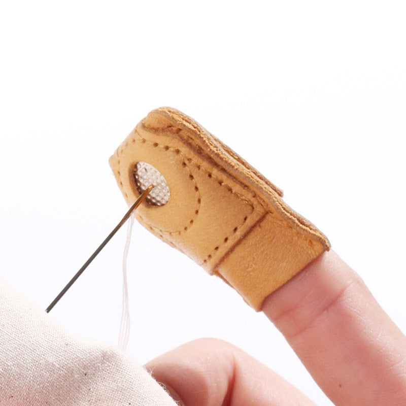 Leather Sewing Thimble Finger Cot