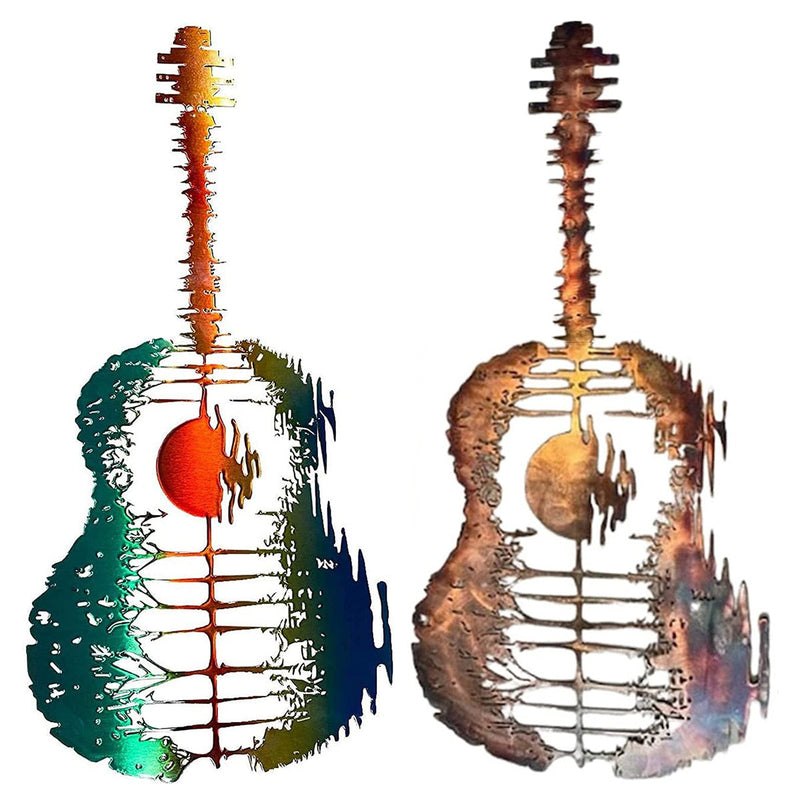 Guitarist Art - Handmade Abstract Guitar Metal