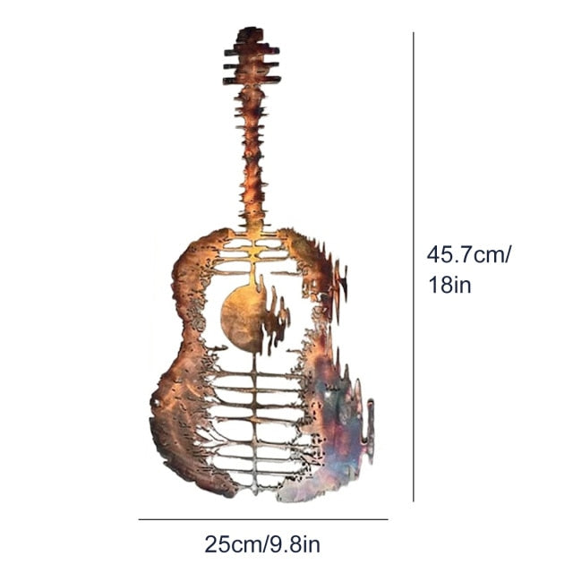 Guitarist Art - Handmade Abstract Guitar Metal