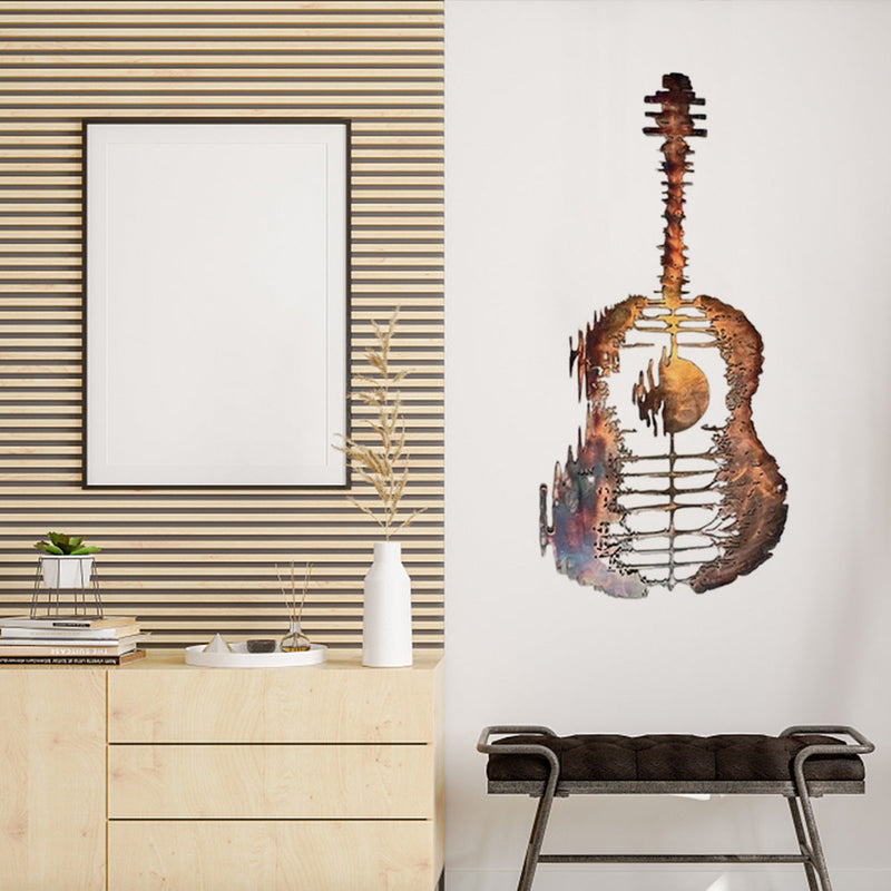 Guitarist Art - Handmade Abstract Guitar Metal