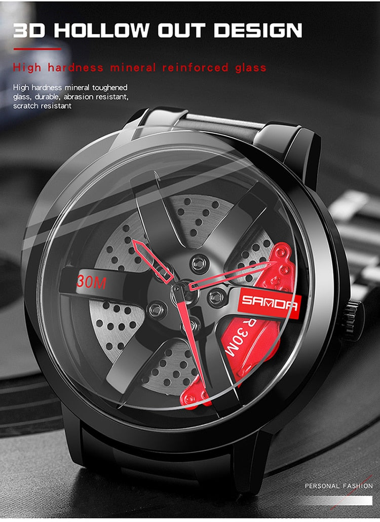 3D Wheel Brake Caliper Watch