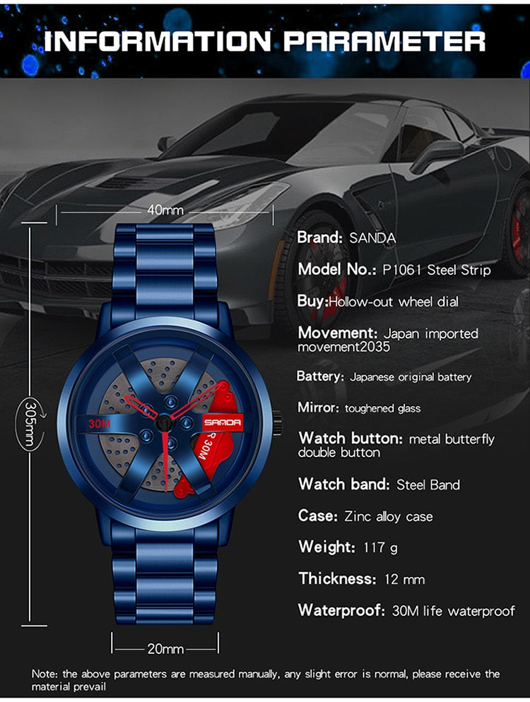 3D Wheel Brake Caliper Watch