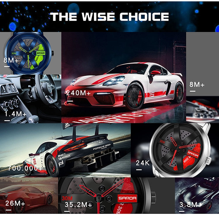 3D Wheel Brake Caliper Watch